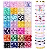 12000 Pieces 3 mm Colourful Glass Beads DIY Set, 24 Colours Beads for  Threading Kit, Glass Beads with Smiley and A-Z Letters Make Your Own  Bracelets Charm, for DIY Bracelet Jewellery Making 