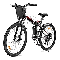 Electric Bike for Adults, Folding Electric Mountain Bike 26