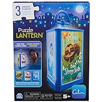 Calm App, 3-in-1 Glowing Lantern, 24-Piece Puzzles for Kids with 30 Day Calm Subscription for Relaxation Stress Relief, for Kids Ages 5+