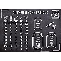 Hilltop Home Goods Kitchen Conversion Refrigerator Magnet, 5x7 in, Metric to Standard Conversion, Large Print, Made in The USA, Farmhouse Design