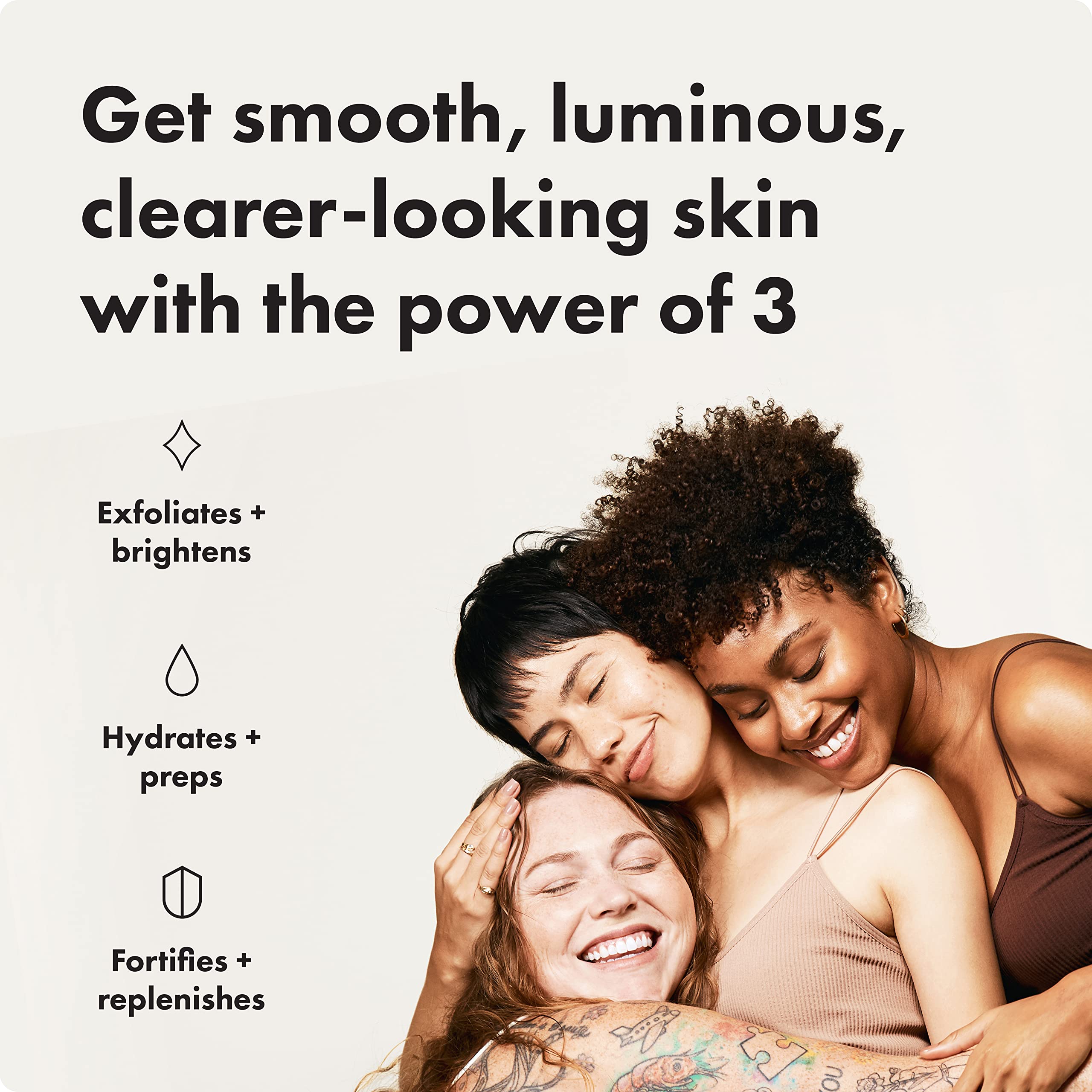 Clear Collective Trio Bundle from Hero Cosmetics - Exfoliating Jelly Cleanser, Clarifying Prebiotic Moisturizer, and Balancing Capsule Toner