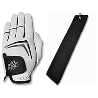 Claw Golf Glove for Men with Microfiber Tri-Fold Towel