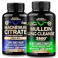 Magnesium Citrate Capsules & Mullein Leaf Extract Capsules