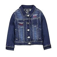 Girls Jogg Jean Jacket with Stars, Sizes 2-7