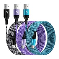 USB A to USB C Charger Cable Long 10FT/3Pack for Car iPhone 15/15 Pro/15 Pro Max/15 Plus, Android Type C Charger Cord Fast Charging for Samsung Galaxy A05S/A54/A53/A14/A13/A03S/S23 S22 Ultra/S21/S20