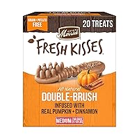 Merrick Fresh Kisses Natural Dental Chews, Treats Infused With Pumpkin and Cinnamon For Medium Dogs 25-50 Lbs - 20 oz. Bag