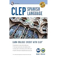 CLEP® Spanish Language: Levels 1 and 2 (Book + Online) (CLEP Test Preparation) (English and Spanish Edition) CLEP® Spanish Language: Levels 1 and 2 (Book + Online) (CLEP Test Preparation) (English and Spanish Edition) Paperback Kindle