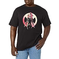 Marvel Big & Tall Classic Enemy Mind Men's Tops Short Sleeve Tee Shirt, Black, X-Large