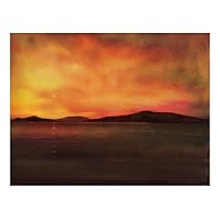 Harris Sunset Scotland | Scottish Paintings | Art Prints A5 Signed Giclee Print