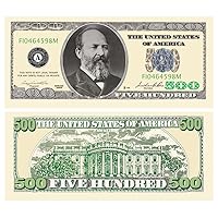 Pack of 100 Bills - $500.00 Five Hundred Casino Party Money