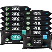 Flushable Wipes - 12 Pack, 576 Wipes - Unscented & Mint Chill Combo, Extra-Large Adult Wet Wipes with Vitamin-E & Aloe for at-Home Use - Septic and Sewer Safe