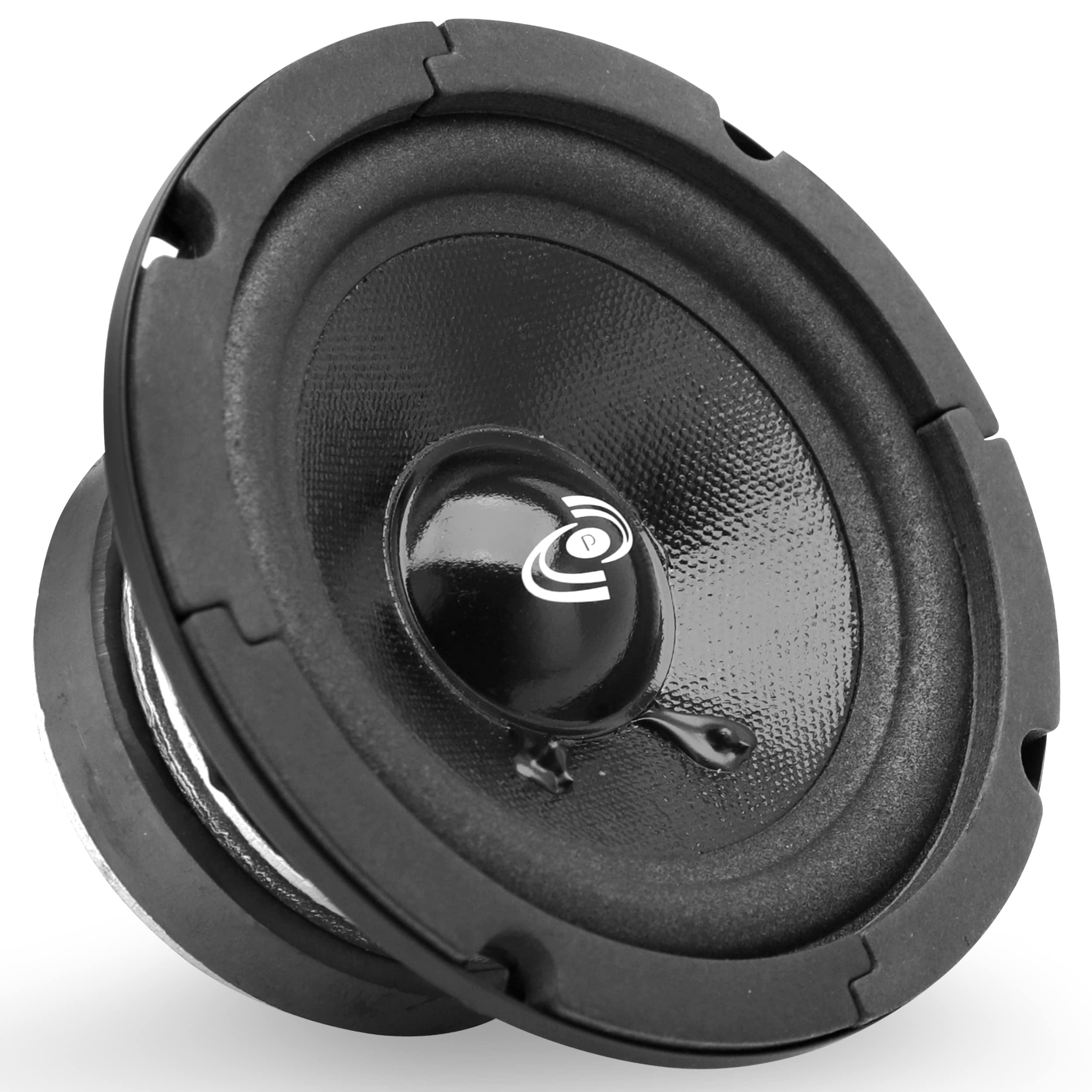 Pyle 5 Inch Woofer Driver-Upgraded 200 Watt Peak High Performance Mid-Bass Mid-Range Car Speaker 450Hz-7kHz Frequency Response 15 Oz Magnet Structure 8 Ohm w/ 92dB and Paper Coating Cone-PDMR5 Black