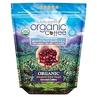 2LB Subtle Earth Organic Coffee - Medium Dark Roast - Ground Coffee - 100% Arabica Beans - Low Acidity and Non-GMO - 2lb bag (32oz)