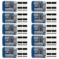 AITRIP 10pcs Development Board D1 Mini Type-C USB NodeMcu Mini Wireless D1 Module for ESP8266 ESP-12F 4M Bytes WLAN WiFi Internet Development Board Compatible with Arduino