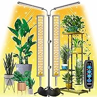 DOMMIA LED Grow Lights, 3 Modes Grow Lights for Indoor Plants Full Spectrum with 60