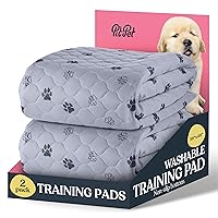 Super Absorbent Washable Pee Pads for Dogs - 2-Pack Superior Reusable Puppy Pads Pet Training Pads –100% Waterproof Dog Pee Pad Protects Against Urine Leakage Non-Slip Grip Prevents Slipping& Bunching