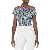 Ramy Brook Women's Bloom Printed Vance Off Shoulder Top