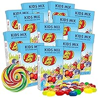 Jelly Beans Ibndividual Packs, Kids Mix Assored Flavored Candies in Flip-Top Boxes, Easter Egg Fillers, 1 Ounce (12 pk)