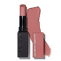 Lipstick, ColorStay Suede Ink, Built-in Primer, Infused with Vitamin E, Waterproof, Smudge-proof, Matte Color, 001 Gut Instict, 0.09 oz.