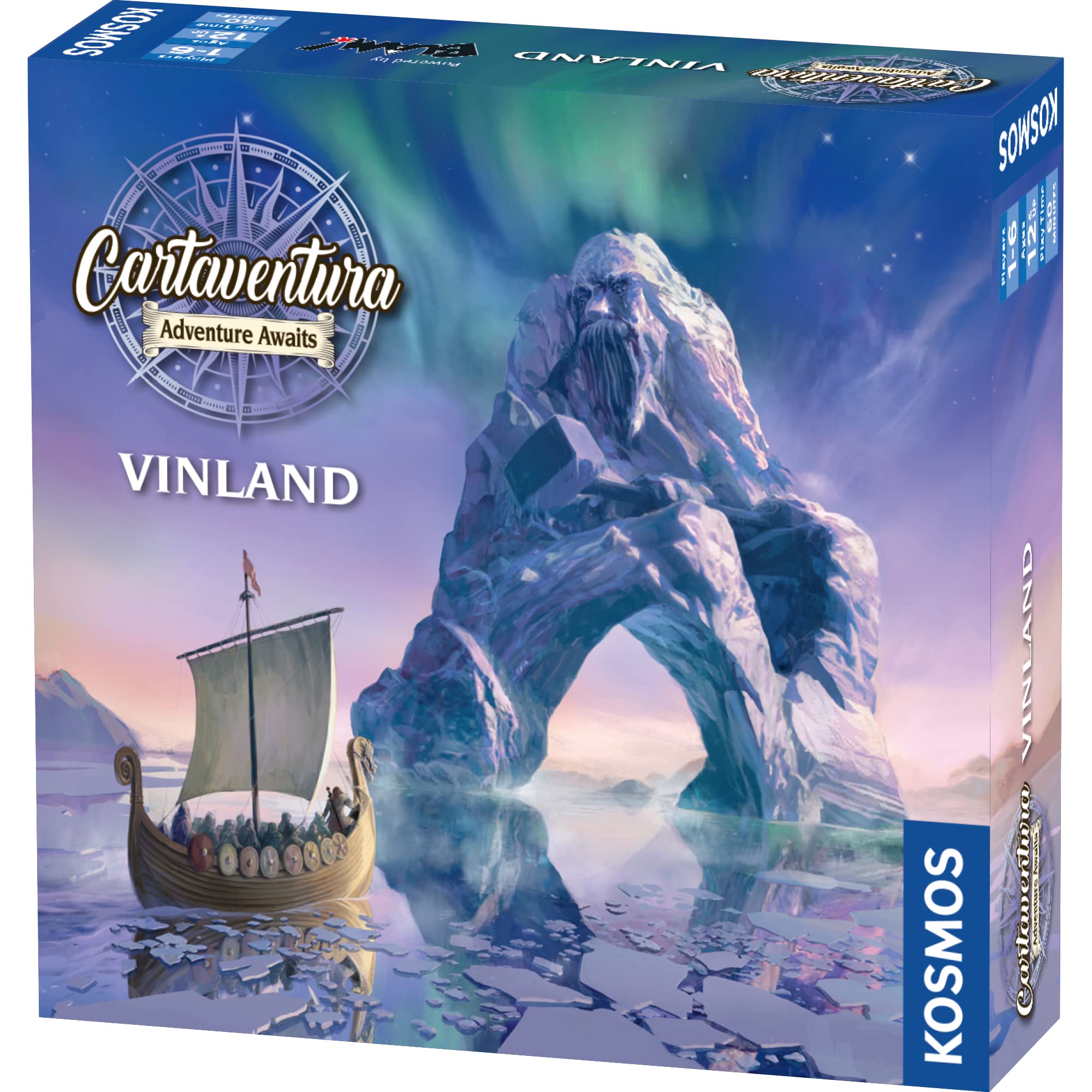 Cartaventura: Vinland | A Kosmos Game | Cooperative Storytelling Card Game | Replayable with Multiple Endings, Historical Theme | for 1 to 6 Players | Ages 12+