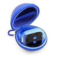 CASEMATIX Smartwatch Travel Case Compatible with Little Tikes Tobi, Tobi 2 Robot Smartwatch - Hard Case for Watch with Carabiner and Accessory Storage, Blue Case Only
