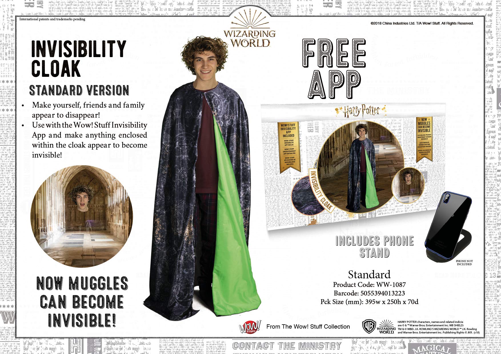 WOW! Stuff Collection Harry Potter Invisibility Cloak - Standard Edition