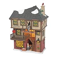 Department 56 Dickens Village The Rooster Inn Lit Building, 8.03 Inch, Multicolor