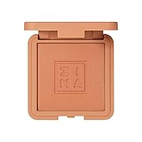 3INA The Blush 591 - Natural, Light Mineral Powder Blush For Sensitive Skin - Blendable, Buildable Rouge - Pigmented, Dewy Glow - Vegan, Cruelty Free, Eco Friendly Makeup - Gold Sand Color - 0.26 Oz