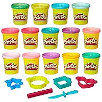 Play-Doh Sparkle and Bright 14 Pack of Cans, Non-Toxic Modeling Compound, 3-Ounce Cans (Amazon Exclusive)