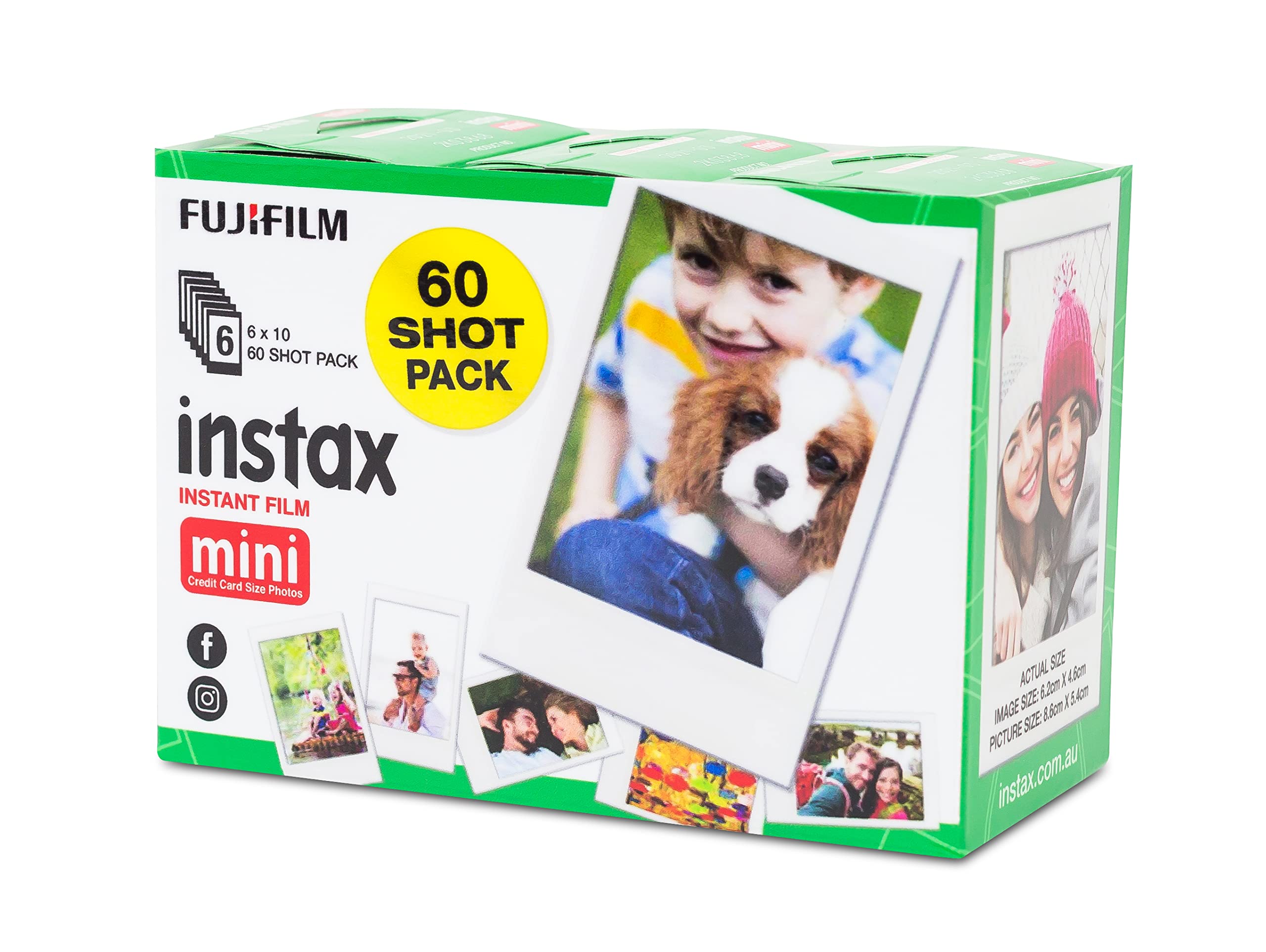 Fujifilm Instax Mini Instant Film Value Pack - 60 Photos