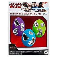 40 Cartoon Character Stickers Easter Egg Decorating Kit