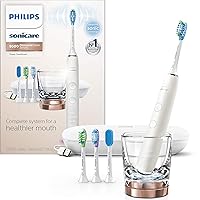 Philips Sonicare DiamondClean Smart 9500 Rechargeable Electric Power Toothbrush, Rose Gold, HX9924/61