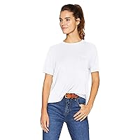 Amazon Essentials Women's Jersey Relaxed-Fit Short-Sleeve Crewneck Pocket T-Shirt (Previously Daily Ritual)