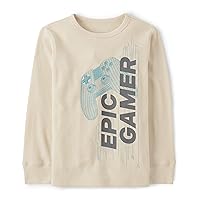 The Children's Place Boys' Long Sleeve Graphic Thermal Tops