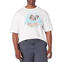 Disney Big & Tall Bambi Call Me A Flower Men's Tops Short Sleeve Tee Shirt, White, 5X-Large