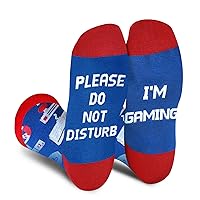 AGRIMONY Do Not Disturb Gaming Funny Socks for Men Women Teen Boys-Fathers Birthday Christmas Gift Ideas Stocking Stuffers