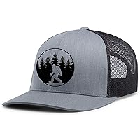 Heritage Pride Mens Hunting Hat Scenic Woods Bigfoot Outdoors Mesh Back Trucker Hat