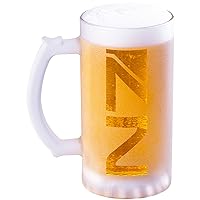 Mass Effect Sandblasted Glass Beer Stein, N7 Gift For Him, Gamer Gifts, Personalized Beer Mug Glass, Geek Groomsmen Gift, Gift Ideas For Men, Gift For Daddy, Beer Tankard