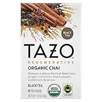 TAZO Tea Bags, Black Tea, Regenerative Organic Chai Tea, 16 Count