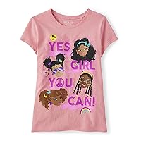 The Children's Place girls Do Anything Graphic Short Sleeve Tee