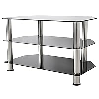 AVF Transitional Steel and Glass TV Stand for up to 42
