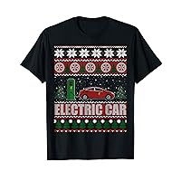 Electric Car Christmas Ugly Xmas Sweater T-Shirt