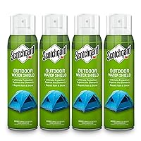 Scotchgard Outdoor Water Shield Fabric Spray, Water Repellent Spray for Spring and Summer Outdoor Gear and Patio Furniture, Fabric Spray for Outdoor Items, 42 Ounces (4 Cans)