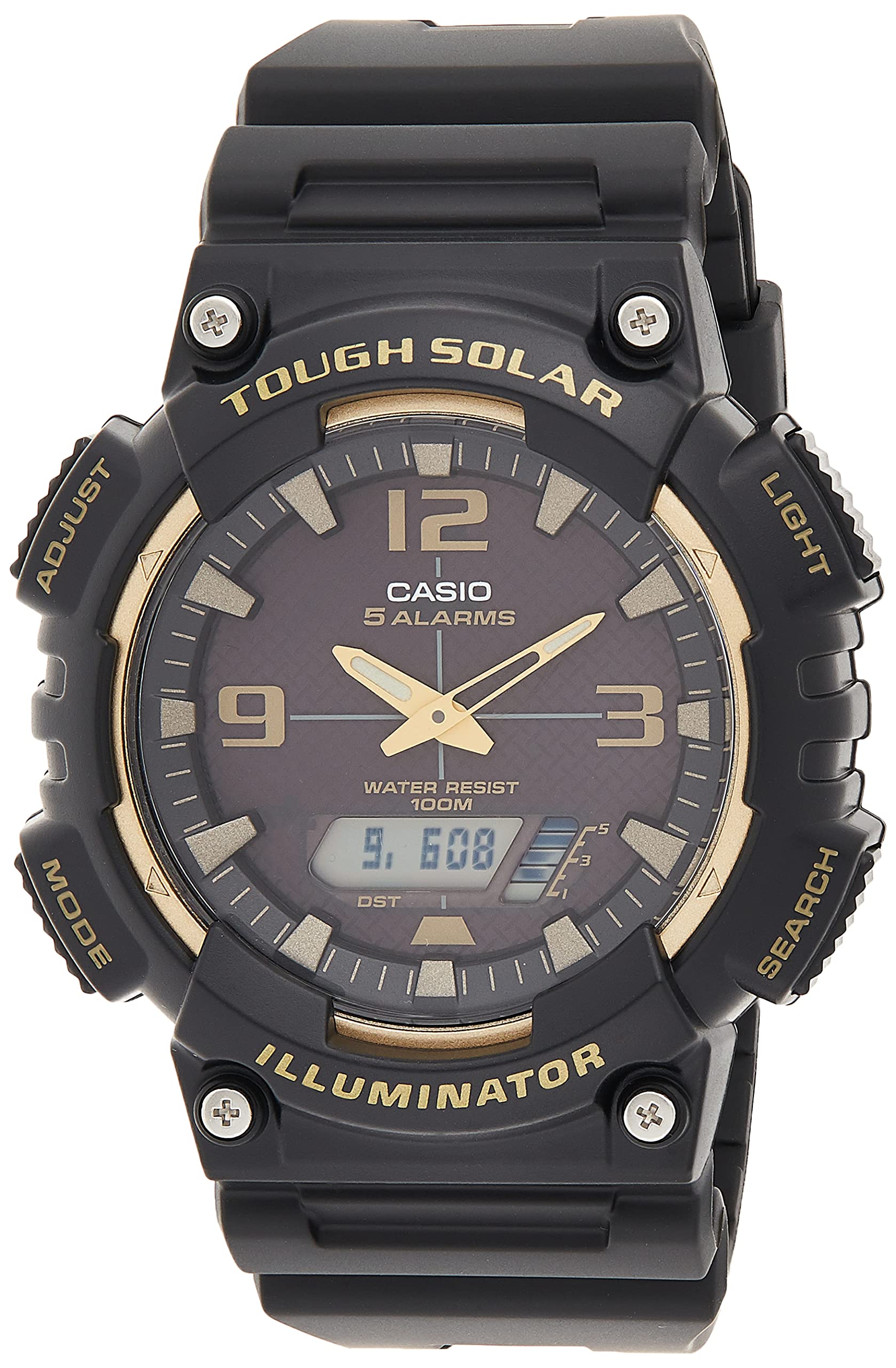 Black Mens Analog-Digital Casual Solar Casio Watch Solar Powered AQ-S810W-1A3