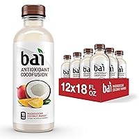 Bai Coconut Flavored Water, Madagascar Coconut Mango, Antioxidant Infused Drinks, 18 Fluid Ounce Bottle (Pack of 12)