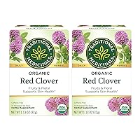 Traditional Medicinals Organic Red Clover Herbal Tea, 16 Count (Pack of 2)