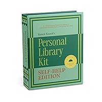 Knock Knock Self-Help Edition Personal Library Kit & Gift for Book Lovers - Card Catalog Checkout Cards, Bookplates, Date Stamp & Inkpad 6 x 7.5 x 1.25 inches