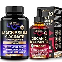 NUTRAHARMONY Magnesium Glycinate Capsules & Organic Vitamin B Drops