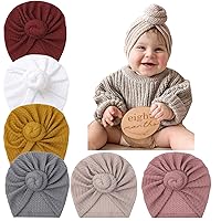 Baby Turban Newborn Turbans for Baby Girls Head Wraps Bow Hats for Newborns Baby Beanie Hats Headraps