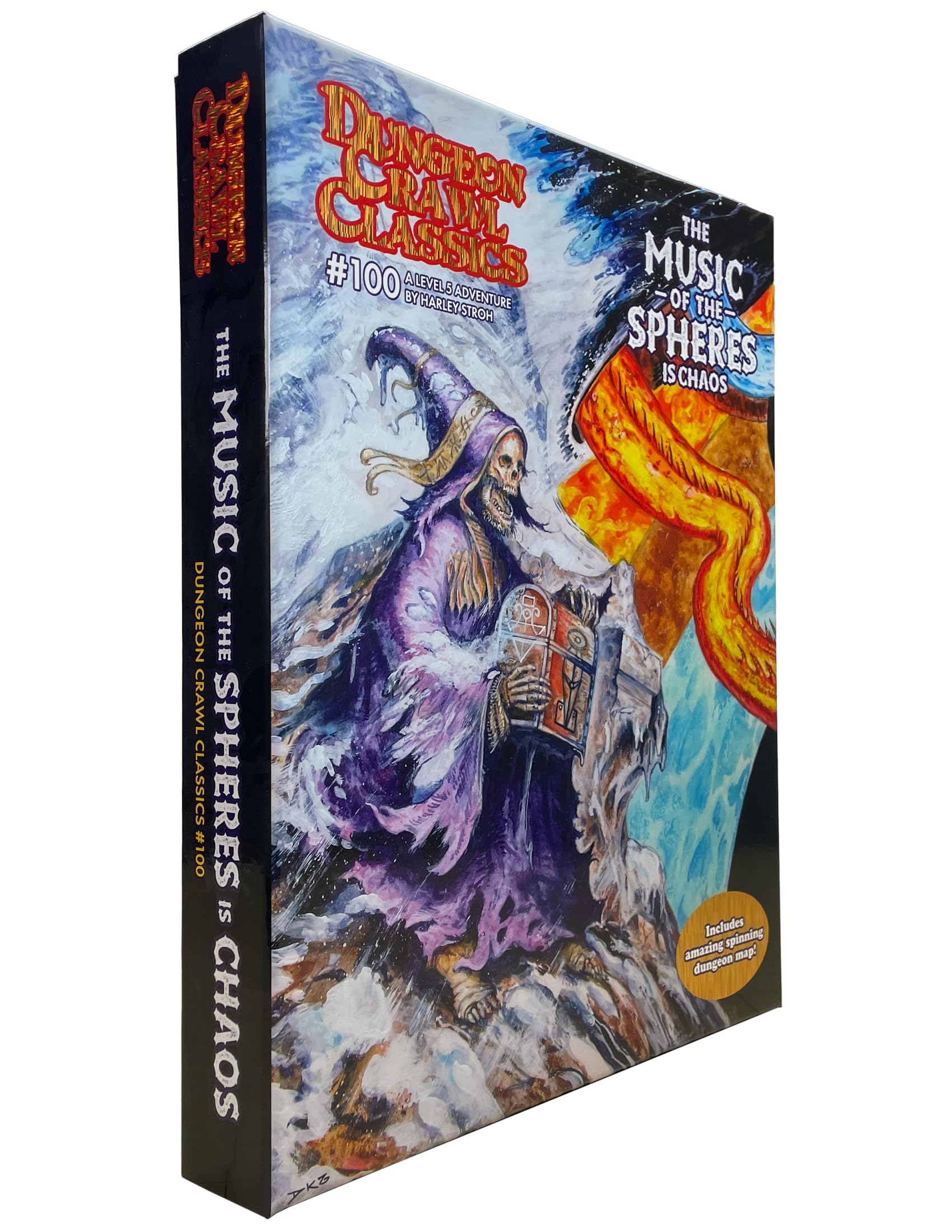 Goodman Games Dungeon Crawl Classics #100: The Music of The Spheres is Chaos - Boxed Set,Black